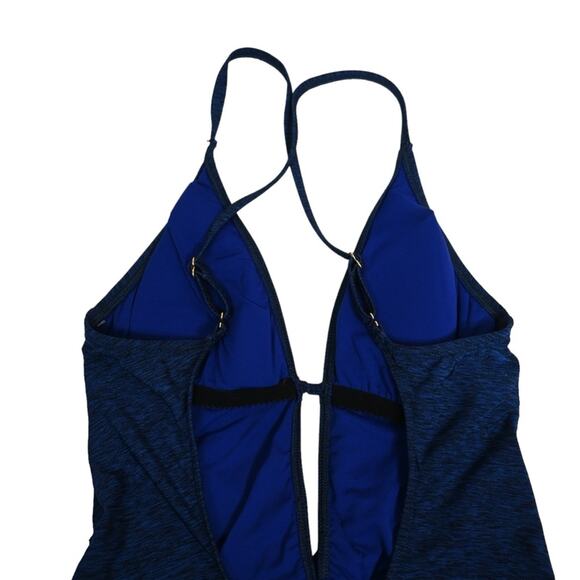 La Blanca Womens 6 Spruce It Up Twist One Piece Swimsuit Midnight Blue - Picture 7 of 11